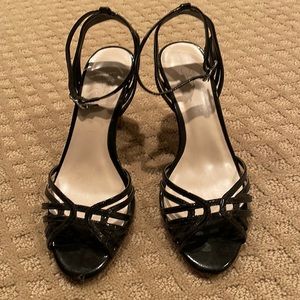 Ann Taylor Loft patent leather strappy heels